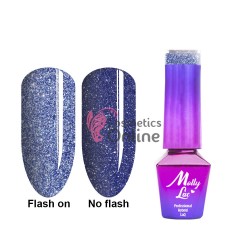 Oja Semi Molly Lac Flashing Light Darkness UV/ LED de 5 ml 617 Metal Rain Shimmer  09674